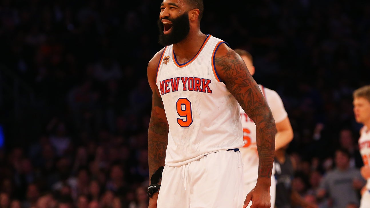 NBA fines Knicks' Kyle O'Quinn for flagrant foul that injured Anthony Davis