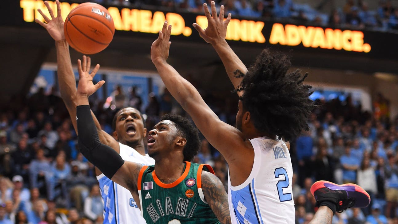Chris Lykes scores 27 points in Miami's OT loss to No. 8 North Carolina