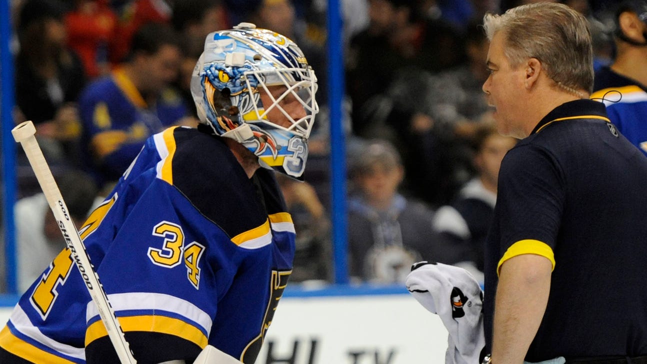 Allen exits early in Blues' preseason finale