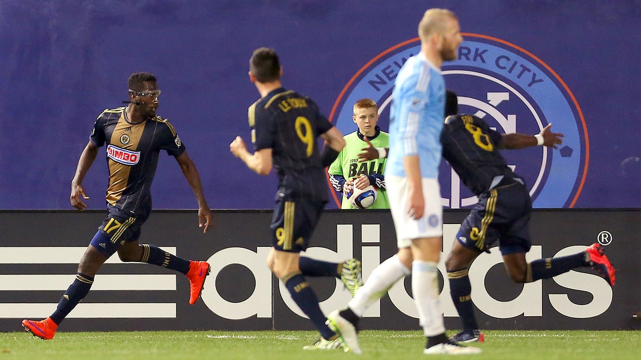 Sapong equalizer lifts Union to draw at NYCFC