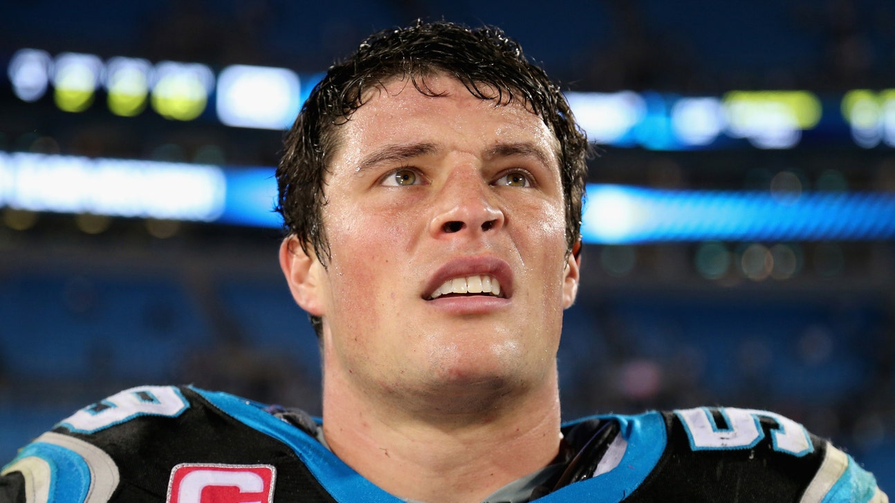 Luke Kuechly dresses up as Cam Newton for Halloween