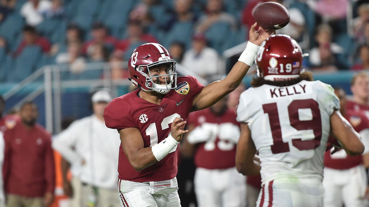 Tua Tagovailoa throws 4 TDs to lead Alabama past Oklahoma in Orange Bowl
