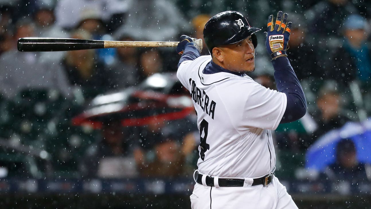 Cabrera's homer gives Tigers rain-shortened win over Indians