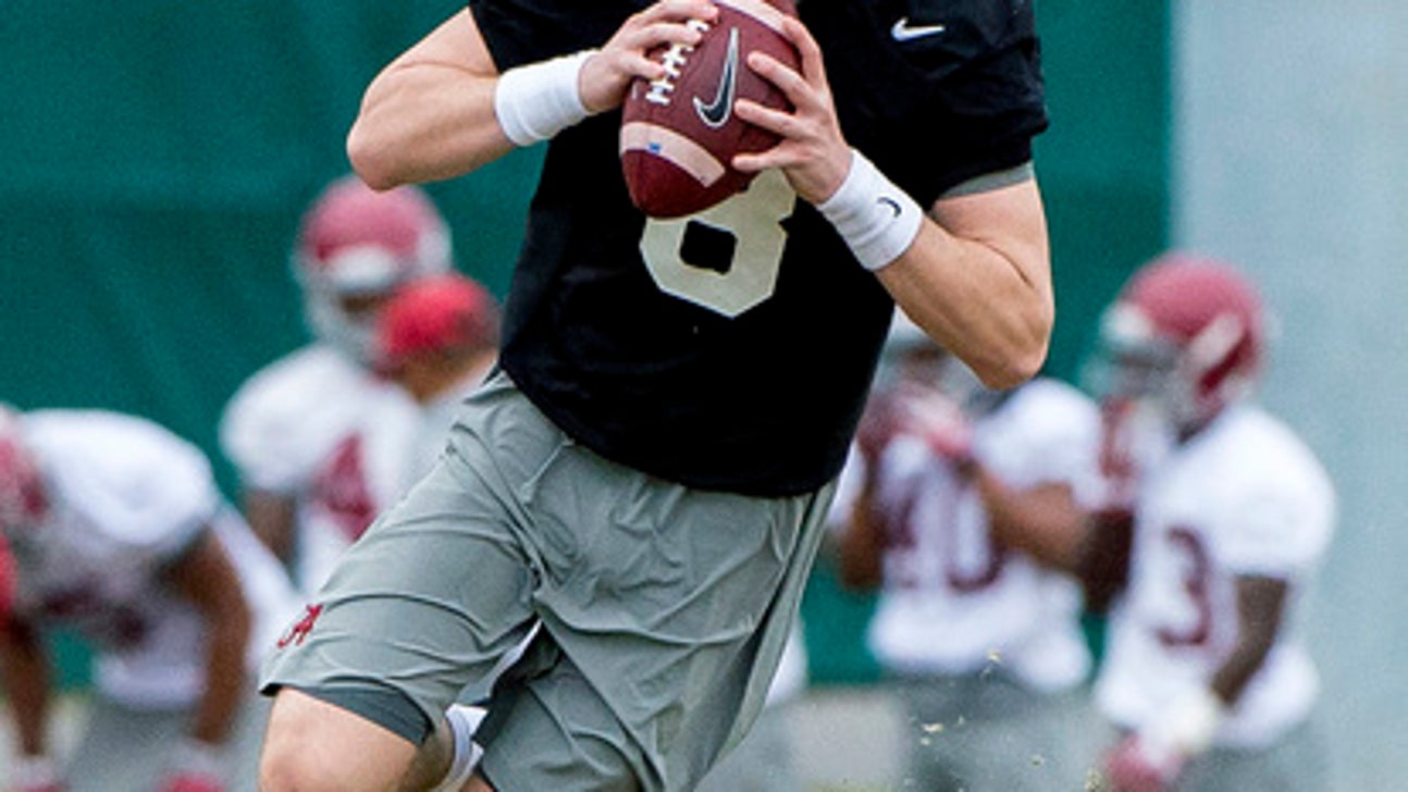 Alabama opens spring practice with no starting QB or RB