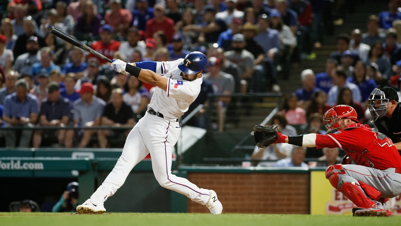 Gallo stops slump, beats shift as Rangers top Angels 12-7