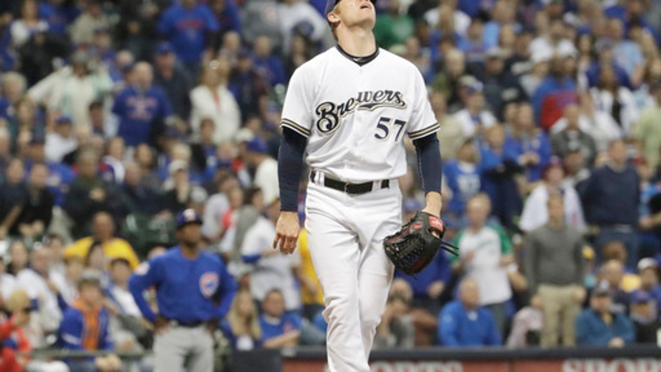 Brewers' Anderson loses no-hit bid, still beats Cubs 4-2