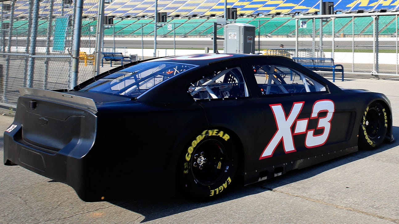 Experimental low downforce car hits track at Kansas Speedway
