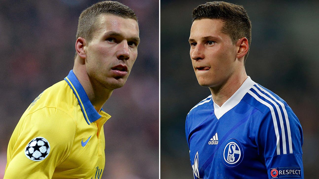 Arsenal forward Podolski says no truth in Draxler exchange deal story