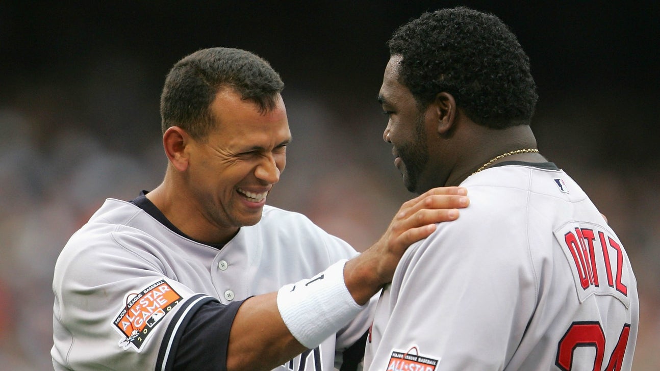 Alex Rodriguez salutes David Ortiz with his Red Sox career officially over