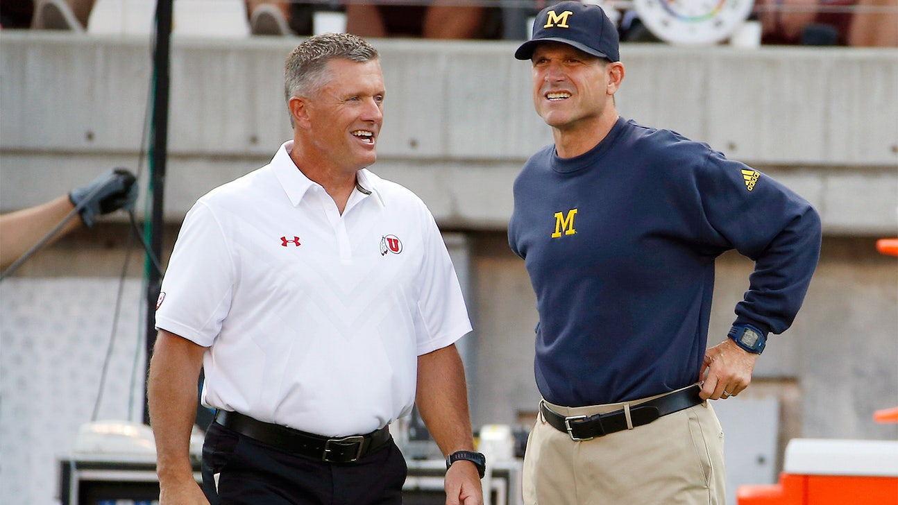 Utah pokes fun at Harbaugh with '#BLACKisthenewKHAKI' tweet