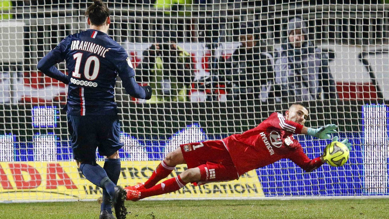 Zlatan Ibrahimovic scores penalty as PSG and Lyon draw in Ligue 1