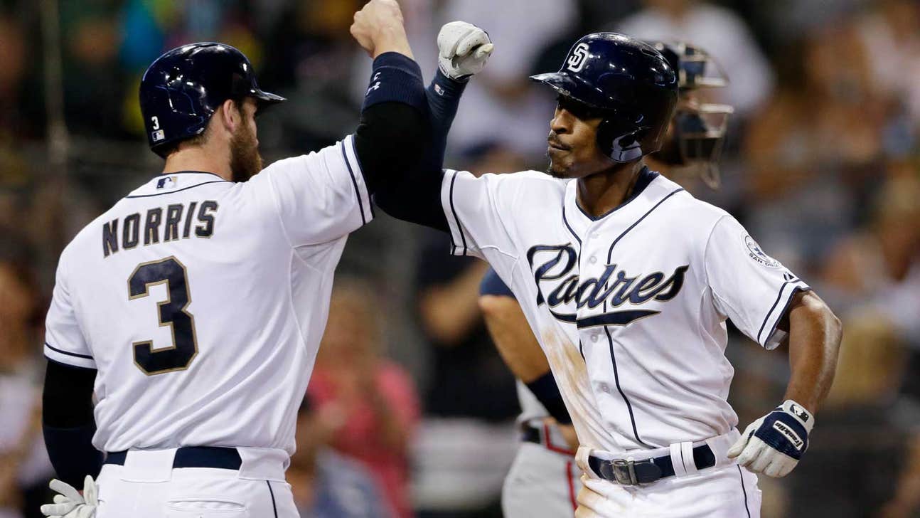 Melvin Upton Jr homers twice in Padres' 9-0 win over Braves