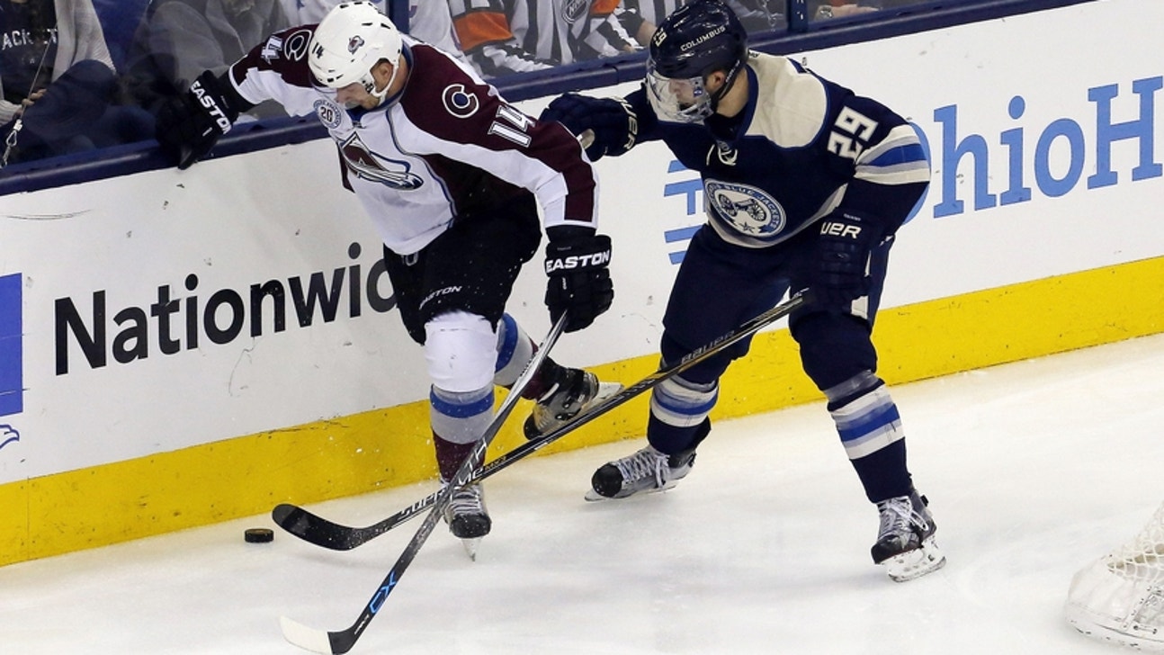 Colorado Avalanche Defenseman Cody Goloubef Gets Shot with Big Club