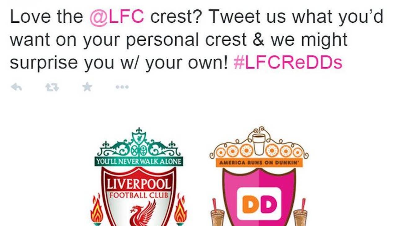 Dunkin' Donuts angers Liverpool fans by swapping crest's eternal flames with iced coffees