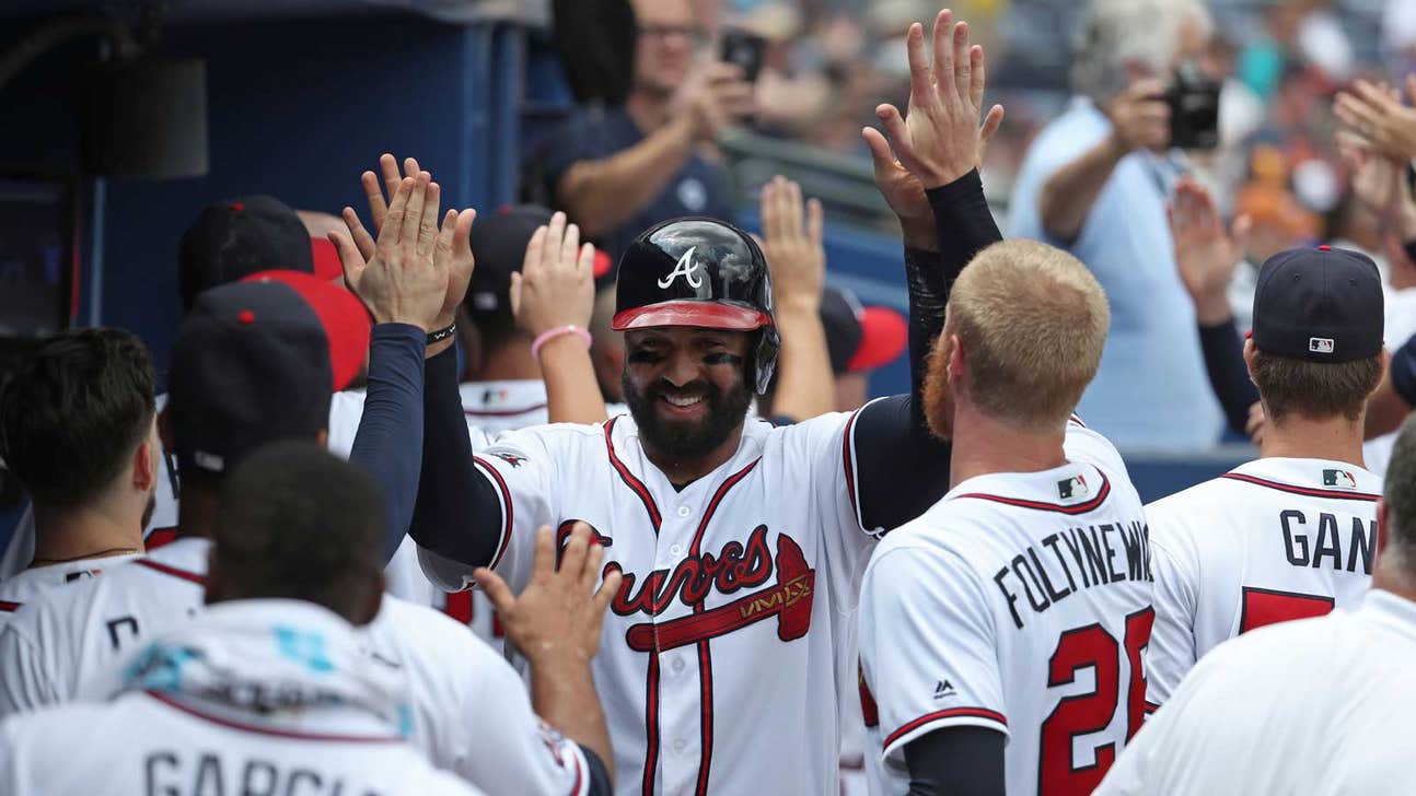 Padres lose 9-6, 1st road team swept in Atlanta this season