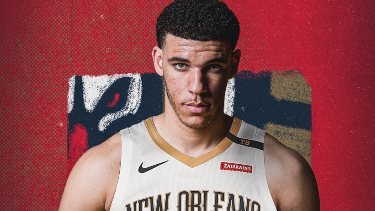 Lonzo ball pelicans jersey discount