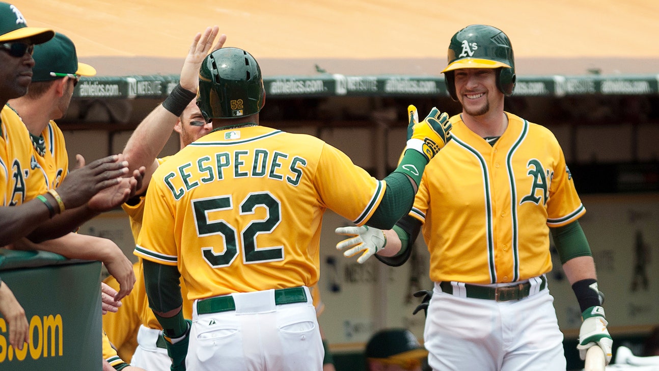 Orioles' Adam Jones loses track of outs; A's Cespedes strolls home