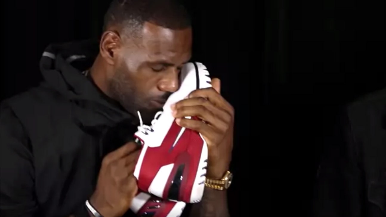 LeBron has been wearing incredibly rare sneakers to practice for the NBA Finals
