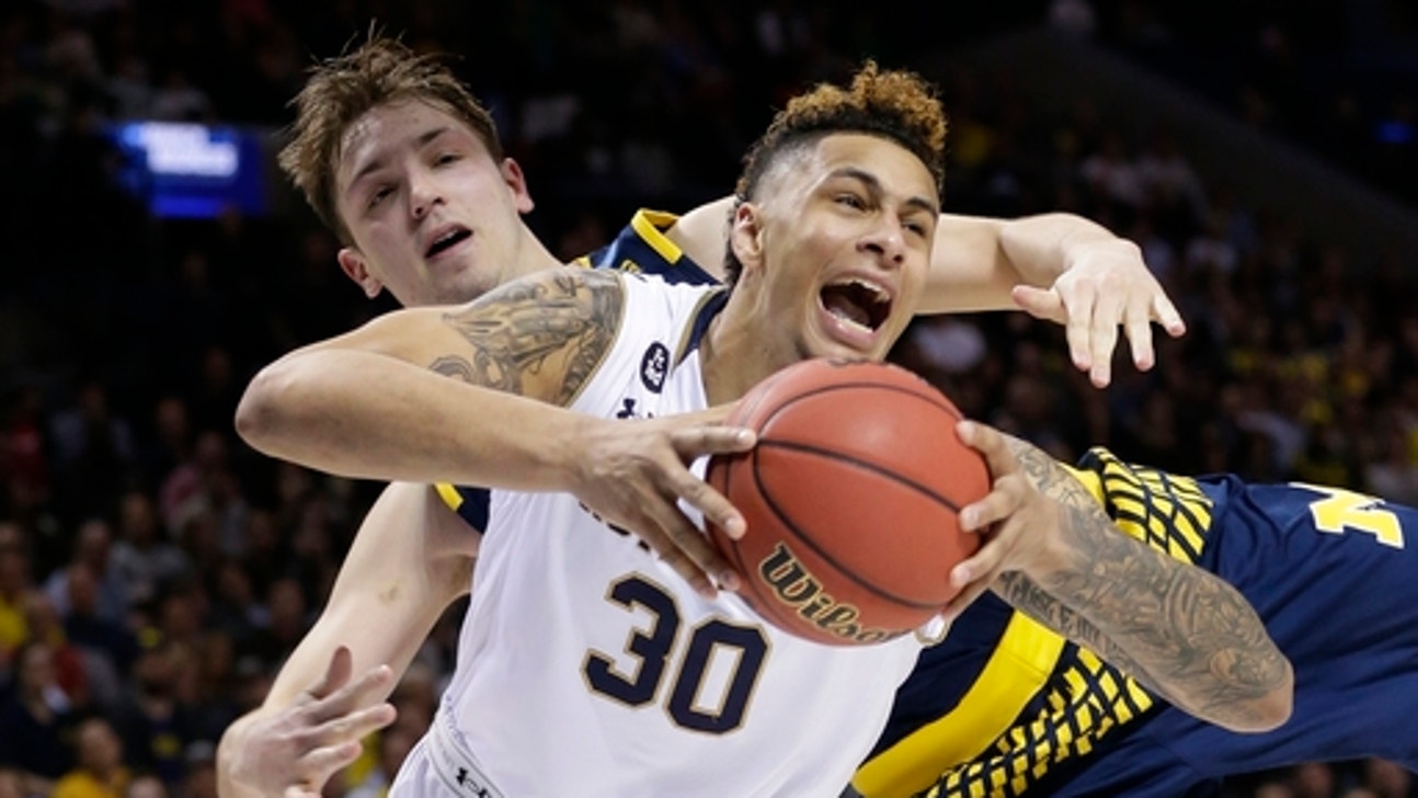 Notre Dame rallies to beat Michigan 70-63 in NCAA opener