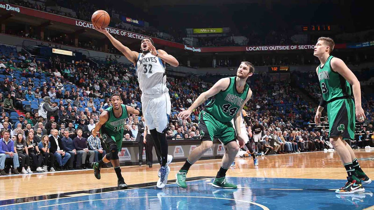 Towns scores 28, leads Wolves past Celtics