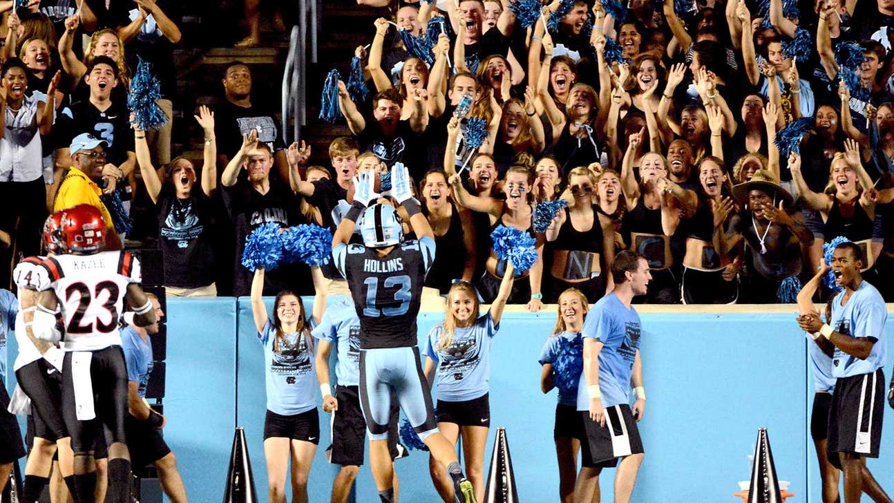 Photo: Check out UNC's patriotic field design
