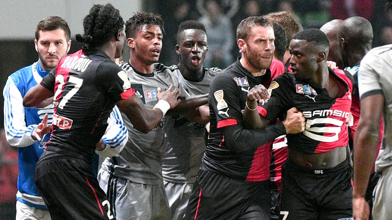 Rennes mount comeback to upset Ligue 1 leader Marseille; Metz top Nice