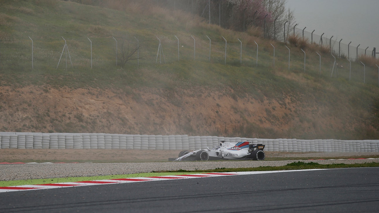 Lance Stroll's first day ends after just 12 laps