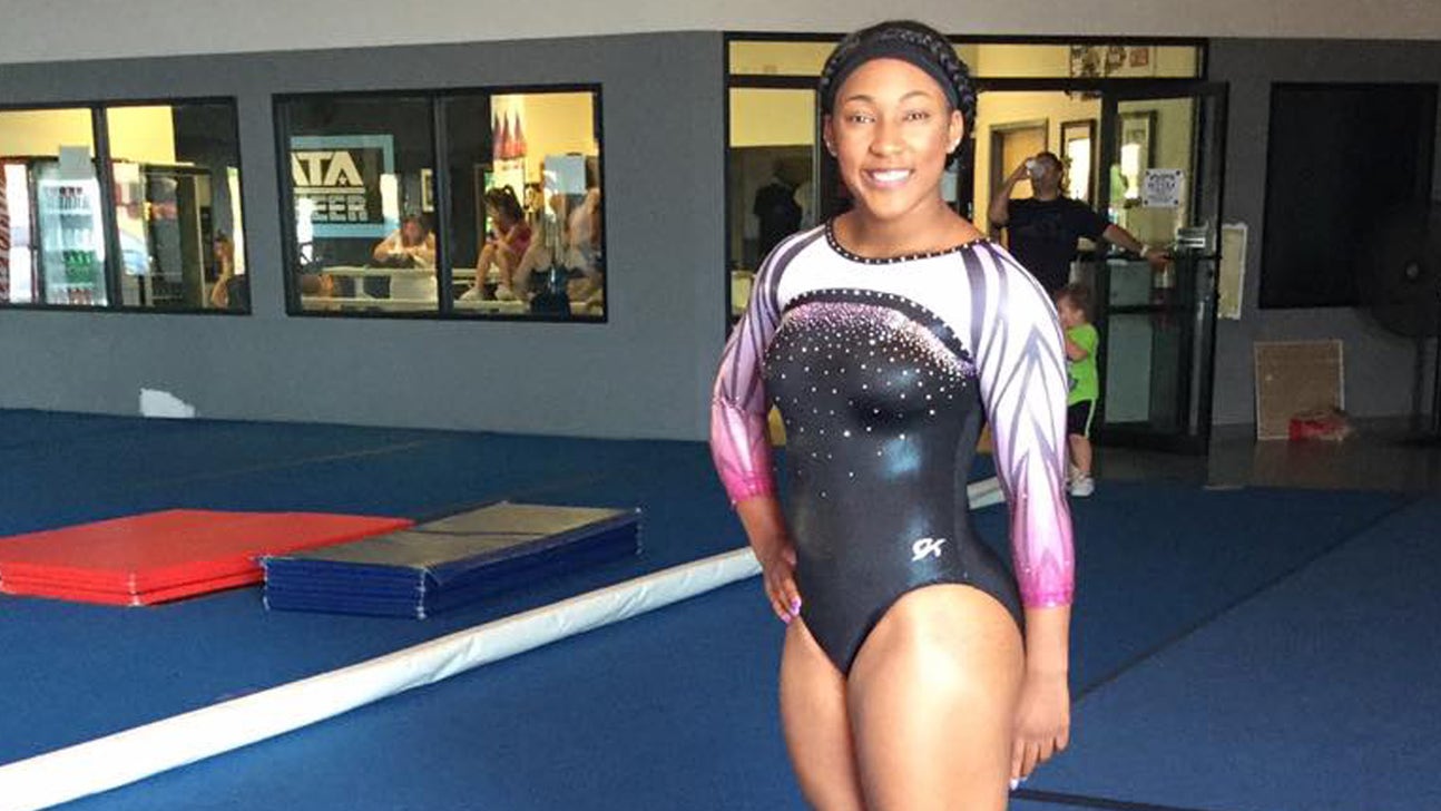 A 17-year-old gymnast got serious air in this incredible tumbling routine