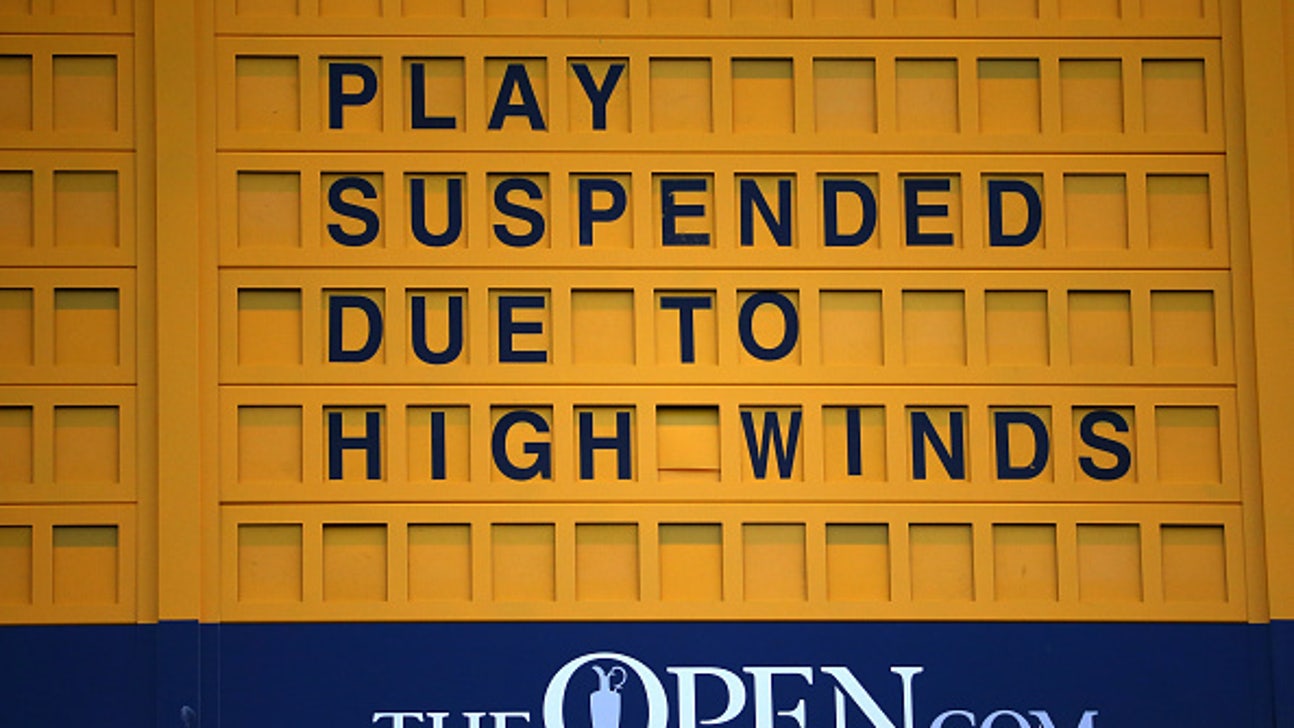 British Open wind halts play, third and final rounds postponed