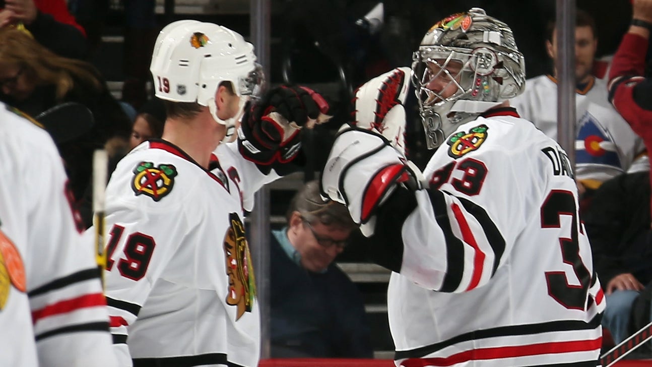 Blackhawks' Darling admits getting 'woozy' as President told his story