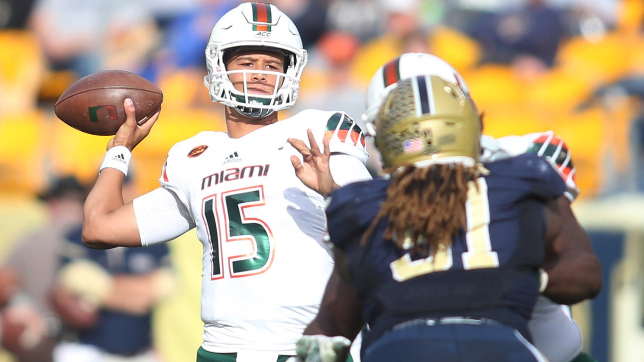 Brad Kaaya moves up Miami's all-time passing list in win over Pittsburgh