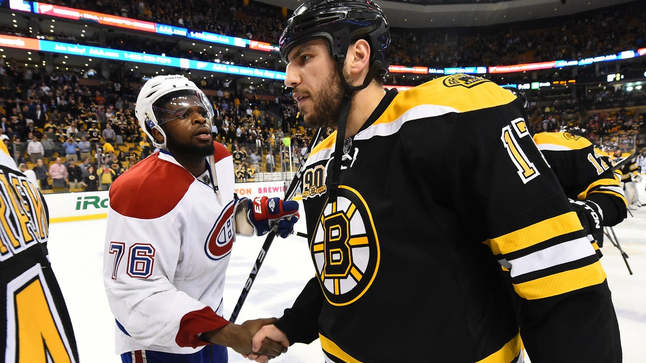 Milan Lucic threatens to run Tuukka Rask in first game against Boston
