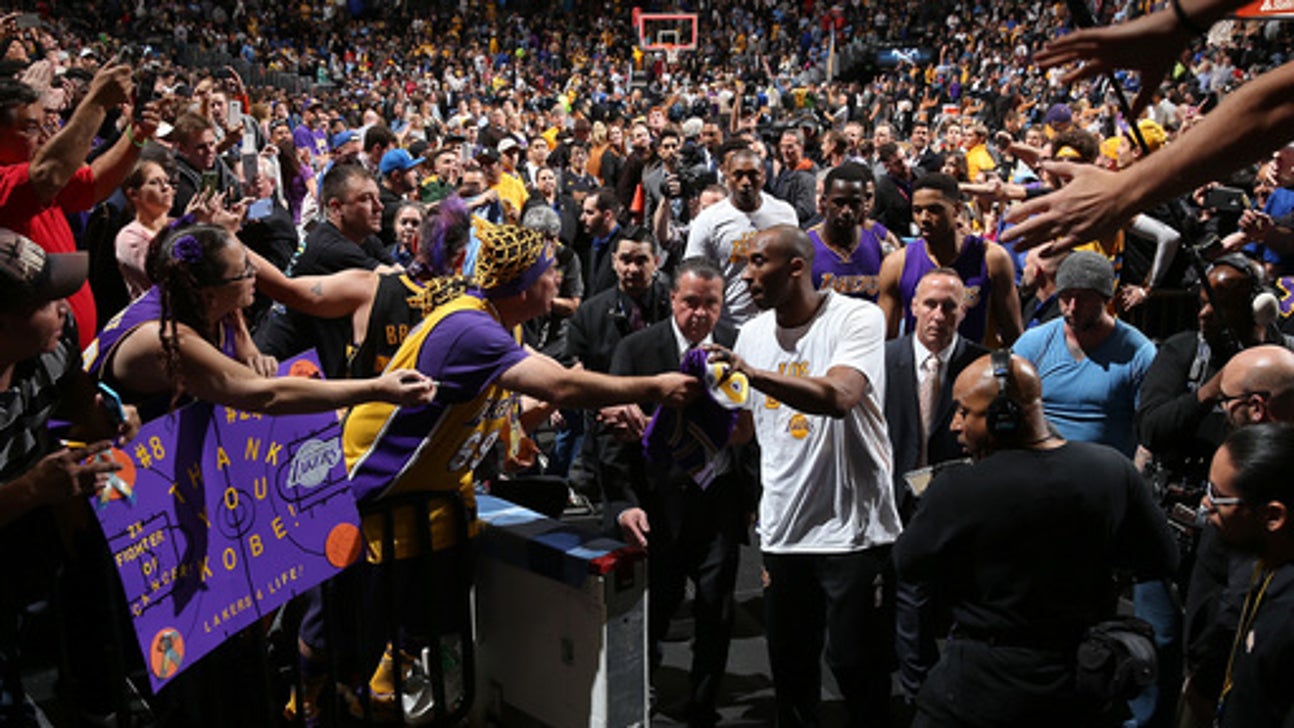 Kobe gave two fans a signed pair of shoes for guessing his dog's name