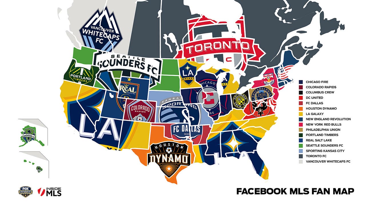 FOX Soccer, Facebook combine to map out MLS fans in USA and Canada