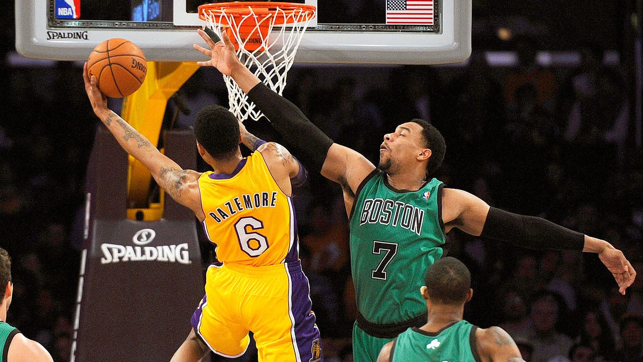 Brooks, Bazemore shine in Lakers debut, fuel late rally over Celtics