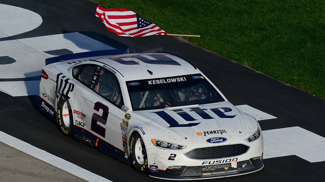 Brad Keselowski addresses American flag flap after Las Vegas win