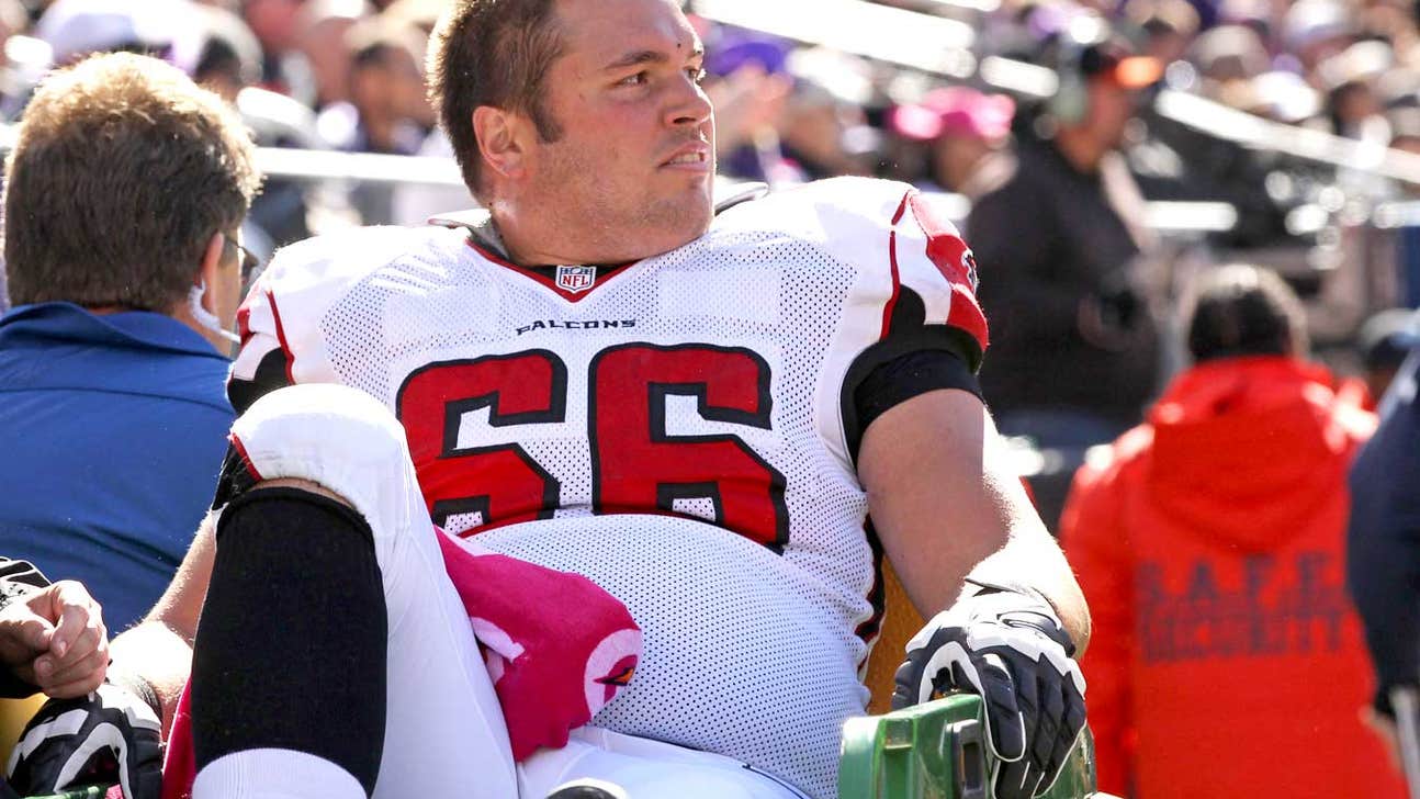 Falcons put starting center Peter Konz on IR with knee injury
