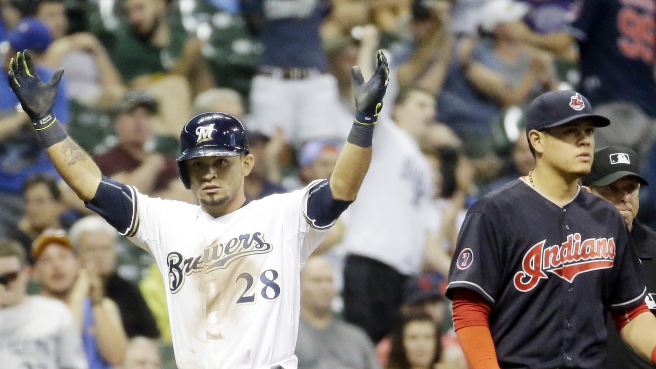 Garza pitches Brewers past Indians 8-1 in return from DL