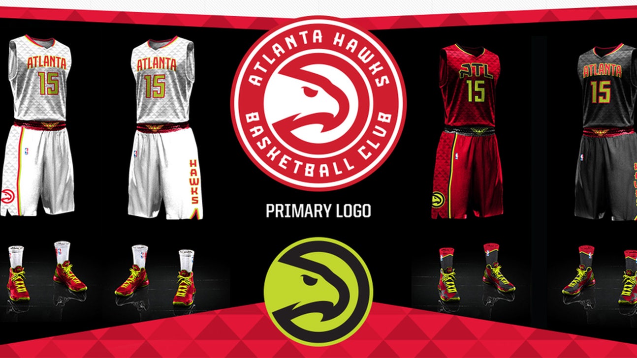 Hawks' new uniforms make on-court debut ... sort of (PHOTO)