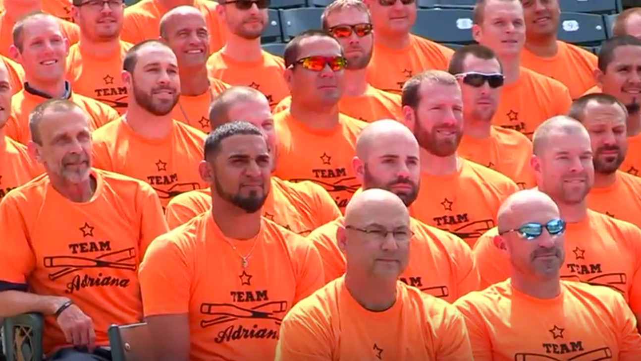 Aviles' twin daughers, Adriana and Maiya, to throw out ceremonial first pitches