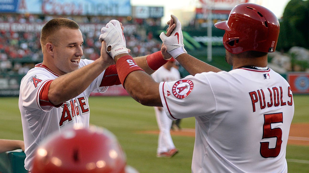 Angels' Trout and Pujols have almost as many home runs as the Braves