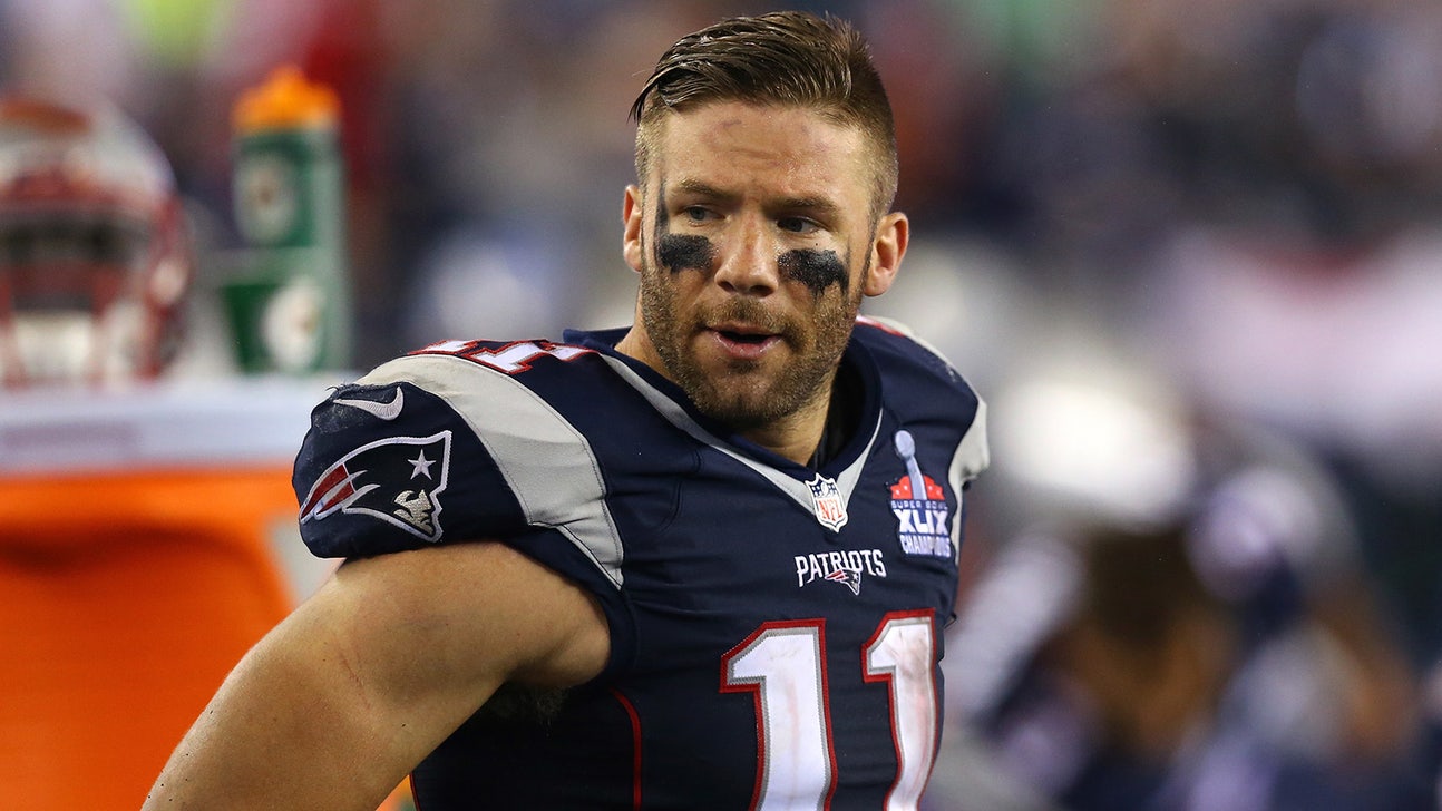 Julian Edelman just realized this Blockbuster rental is 12 years overdue
