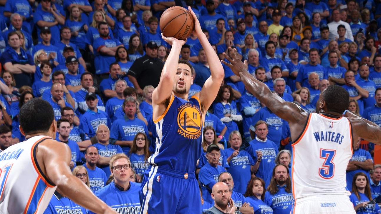 Klay Thompson set an NBA playoff record with 11 3-pointers