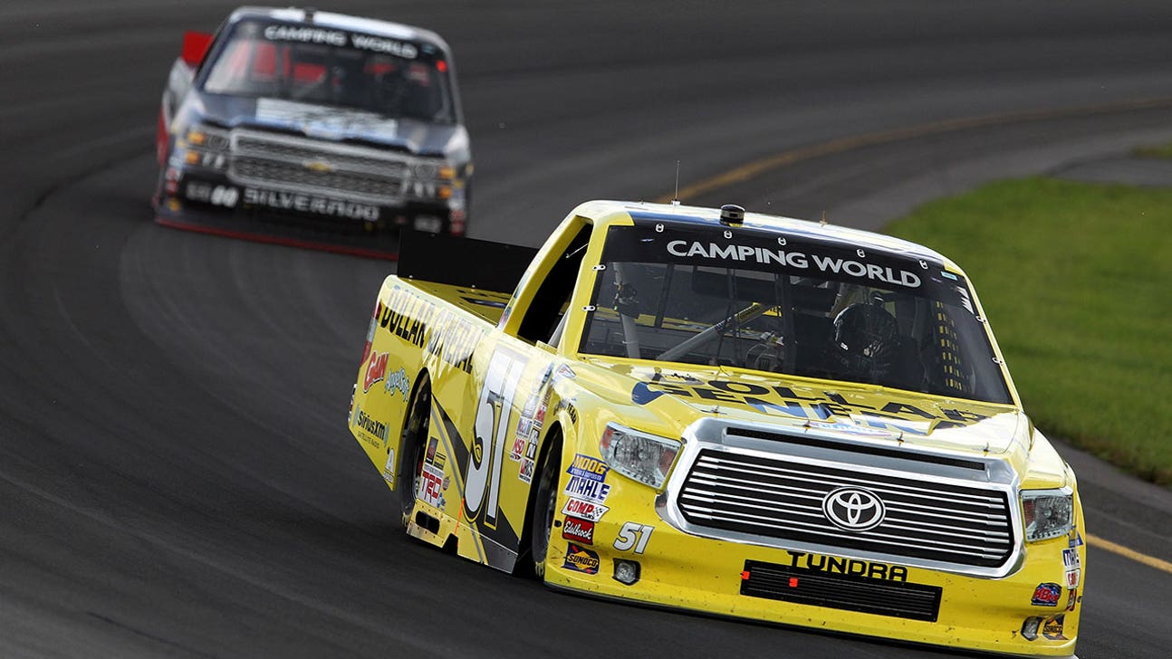 Kyle Busch wins Pocono truck race filled with late-race wrecks