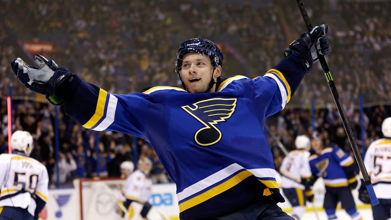Tarasenko's Gordie Howe hat trick helps push Blues past Predators, 4-3