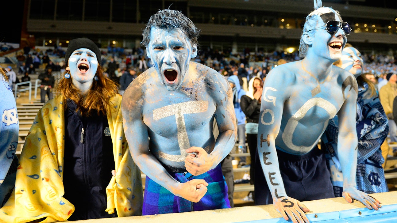 Photo: Check out UNC's argyle sidelines