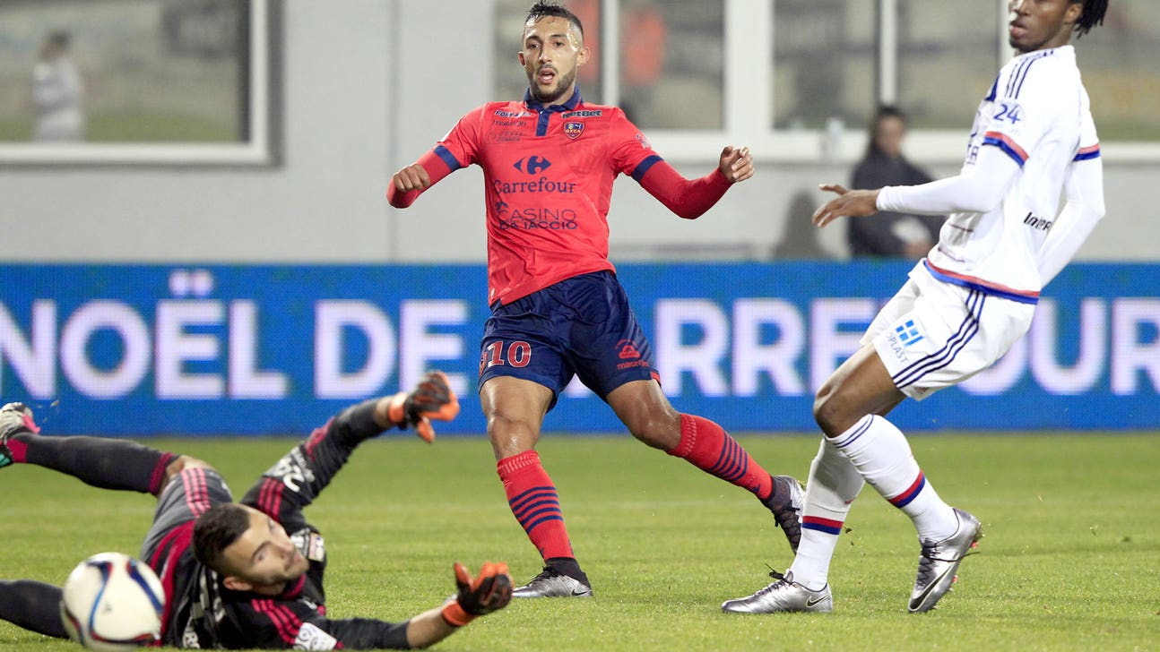 Larbi brace lifts Ajaccio past Lyon, Saint-Etienne edge past Angers