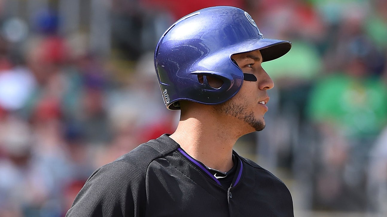 Rockies'outfielder Carlos Gonzalez now says knee is fine