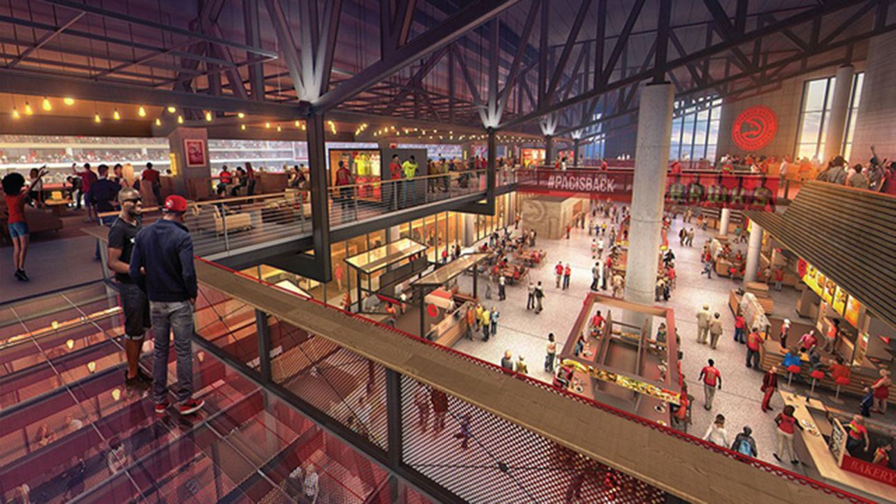 Take a sneak peek at Hawks arena's multimillion-dollar redesign