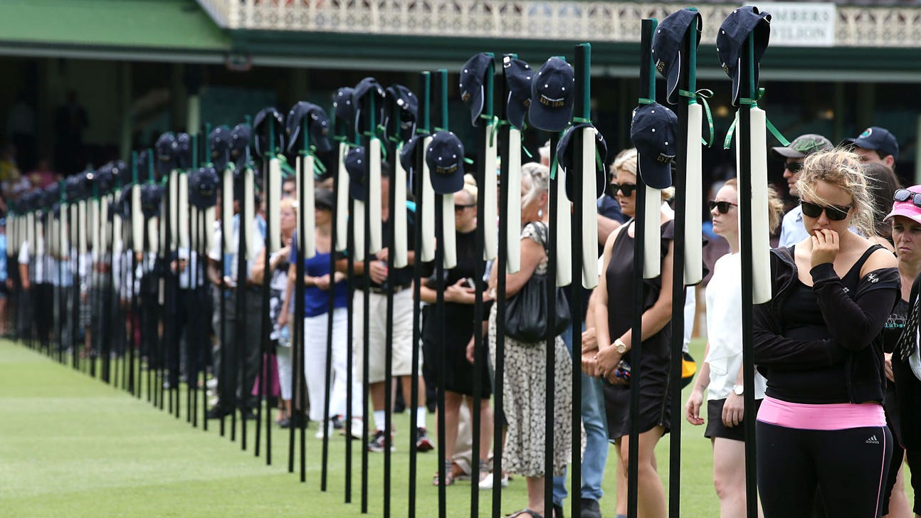 Thousands gather for final goodbye to cricket star Phillip Hughes